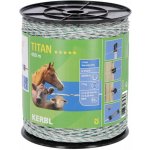BRAVSON GROUP Ohradníkové lanko KERBL 445528 TITAN 400m 3 x 0,25mm Cu+ 3 x 0,20mm Inox, bílá zelená – Hledejceny.cz