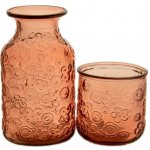 Lahev|vázička FLORA, pr.9x21cm/0,655L, růžová|Vidrios San Miguel|Recycled Glass – Hledejceny.cz