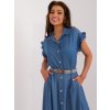 Dámská košile Italy Moda košile s volánky dhj-ks-5562.98-blue