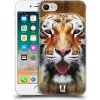 Pouzdro a kryt na mobilní telefon Apple Pouzdro HEAD CASE Apple iPhone 7 TVÁŘ TYGR