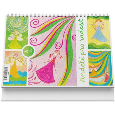 Vikpap stolní Andělé pro radost 22 × 14,8 cm 2026 – Zboží Dáma