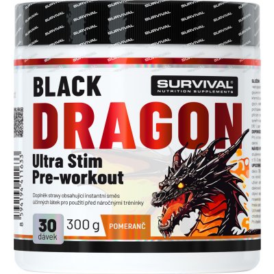 Survival Black Dragon Ultra Stim Pre-workout 300 g – Zboží Dáma