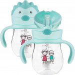 Akuku kouzelná láhev s brčkem a závažím mintová 250 ml – Zboží Dáma