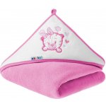 Akuku Dětská osuška 100x100 růžová s tygříkem – Hledejceny.cz