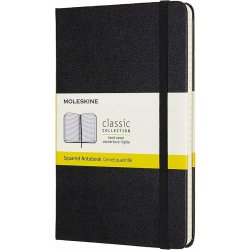 Moleskine Zápisník S měkké desky černý čtverečkovaný A6 96 listů