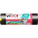 viGO! Pytle zatahovací LDPE 60l 22µm 15ks černé – Zboží Dáma