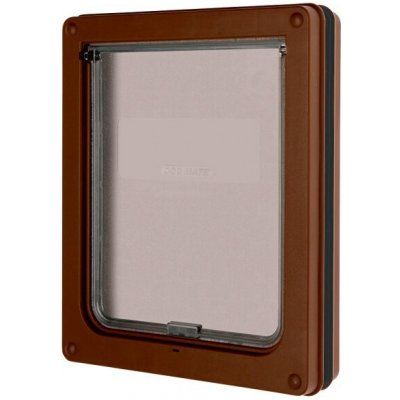 Kerbl Dog Mate 2-way Dog-Flap dvířka magnetická hnědá 29 x 35 cm – Hledejceny.cz