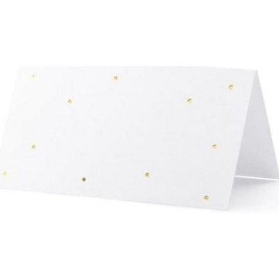 Kartičky na stůl 9.5x5.5cm 10ks s tečkam – Zboží Dáma Kartičky na stůl 9.5x5.5cm 10ks s tečkam – Zboží Dáma