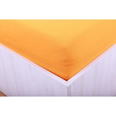 Teptex Prostěradlo jersey s lycrou oranžové 90x200 – Zboží Mobilmania