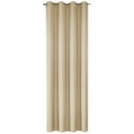 Mybesthome EASY TOP dekorační závěs s kroužky 140 × 250 cm, béžový, 1 ks – Hledejceny.cz