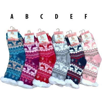 Ovčí věci dámské pohodlné protiskluzové spací ponožky C – Zboží Dáma