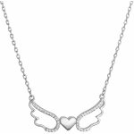 Pavona Stříbrný náhrdelník andělská křídla se srdíčkem 12136.1 – Zboží Mobilmania