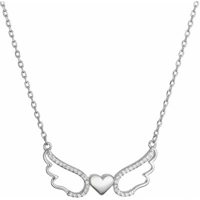 Pavona Stříbrný náhrdelník andělská křídla se srdíčkem 12136.1 – Zboží Mobilmania