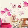 Živá Zeď Samolepka Květy lásky růžové 12 x 14,5 cm