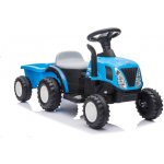 Lean Cars elektrický traktor s přívěsem A009 modrá