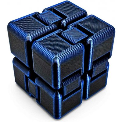 Antistresová kostka Infinity Cube Svíčkománie3D Modro černá lesklá – Zboží Mobilmania