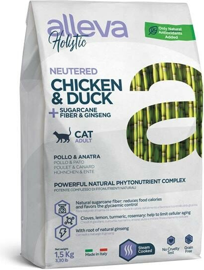Alleva HOLISTIC kočka kastrovaná 1,5 kg