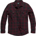 Vintage Industries Globe Heavyweight košile burgundy – Zbozi.Blesk.cz