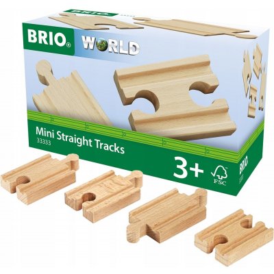 Brio Mini koleje rovné spojky 54 mm 4 ks 33333 – Zbozi.Blesk.cz