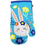 Kuchyňská bavlněná rukavice chňapka RABBIT FRIENDS 1 kus modrá 18x30 cm, 100% BAVLNA Essex – Sleviste.cz