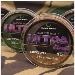 Gardner Šňůra Ultra Skin Brown 20m 35lb