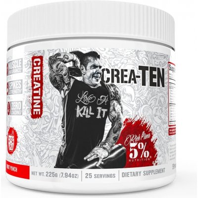 5% Nutrition Rich Piana Crea-Ten 225 g – Zboží Mobilmania