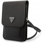Pouzdro Guess PU Saffiano Triangle Logo Phone Bag černé – Sleviste.cz