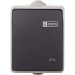 EMOS Přepínač nástěnný č. 1,6 IP54, 1 tlačítko – Zbozi.Blesk.cz