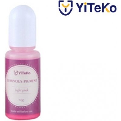 YiTeKo Svítící pigment do pryskyřice 20 světle růžová 10 ml
