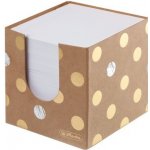 Blok kostka nelepená Herlitz Pure Glam 90x90x90mm kartonová krabička – Zboží Živě