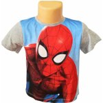Sun City Chlapecké tričko SPIDERMAN krátký rukáv Šedá – Zboží Dáma