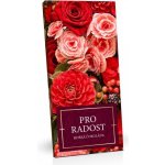 Selllot Hořká čokoláda 60% Pro radost (červené květy) 100 g – Sleviste.cz