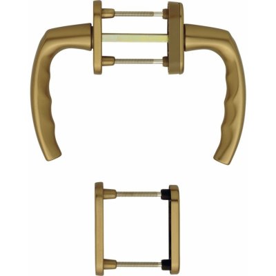 HOPPE balkonová sada klik Atlanta oboustranná, 63-68, F4 bronz – HobbyKompas.cz