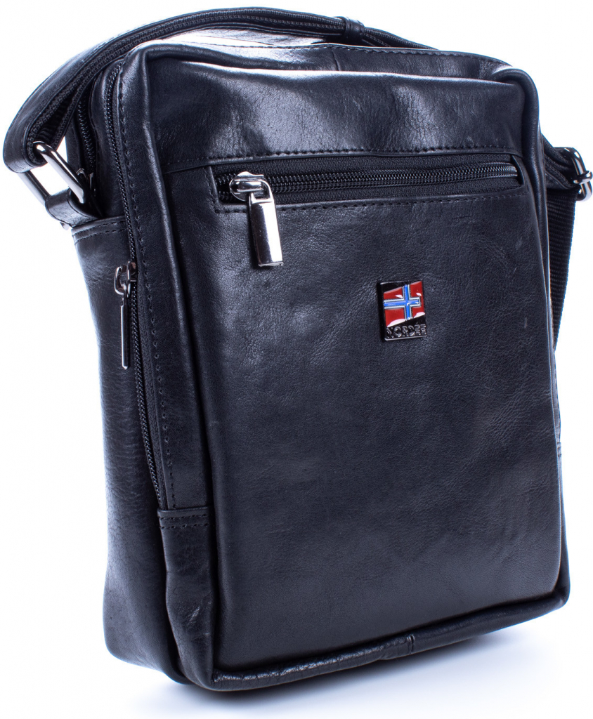 Nordee pánská kožená taška přes rameno černá HN1552