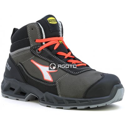 DIADORA Shark Leat Mid S3S ESD obuv šedá – Zboží Dáma