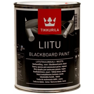 Tikkurila Liitu Blackboard Paint 1 l černá – Zboží Mobilmania