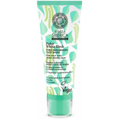 Natura Siberica Polární bílá bříza Maska na minimalizaci pórů 100 ml – Zboží Mobilmania