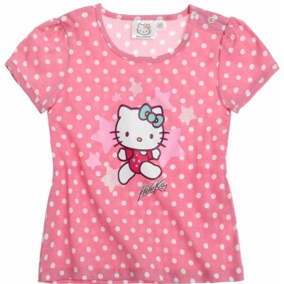 Bavlněné kojenecké triko Hello Kitty růžové – Zbozi.Blesk.cz