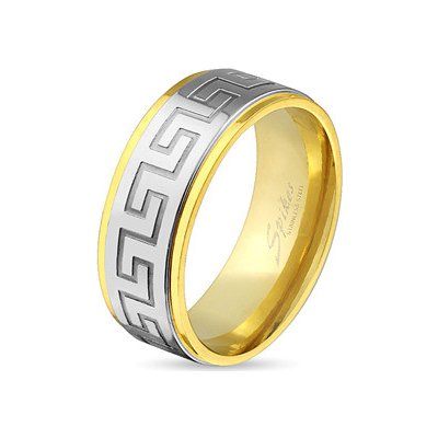Šperky4U Pánský prsten s řeckým dekorem, OPR0011 8 – Zbozi.Blesk.cz