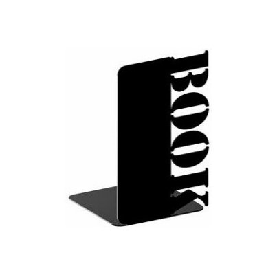 In-Design Knižní zarážka BOOK černá – Zboží Dáma