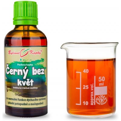 Bylinné kapky Černý bez květ bylinné kapky tinktura 50 ml – Hledejceny.cz