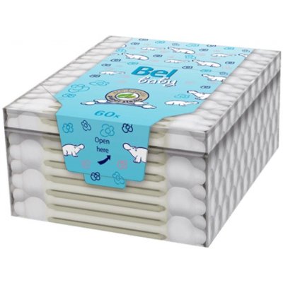 Hartmann Bel baby dětské papírové Vatové tyčinky 60 ks – Hledejceny.cz