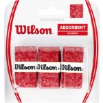 Wilson Overgrip Absorbent 3 ks červená – Hledejceny.cz
