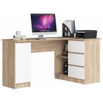 Ak Furniture B-20 rohový dub sonoma / bílý pravý – Zboží Dáma