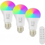 Immax NEO LITE SMART sada 3x žárovka LED E27 11W RGB+CCT, stmívatelná, Wi-Fi, Beacon, DO, TUYA 07733CDO – Zboží Živě