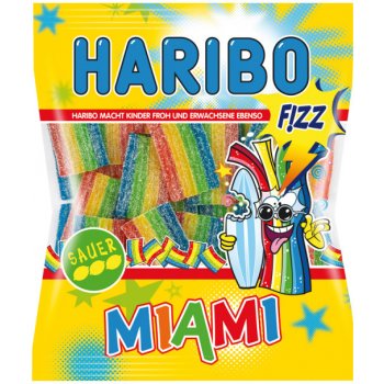 Haribo Fizz Miami želé s ovocnými příchutěmi 85 g