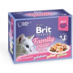 Brit Premium Cat Family plate jelly 12 x 85 g – Sleviste.cz