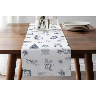 Darré bavlna běhoun Vánoční koledy 43x140cm – Zboží Dáma