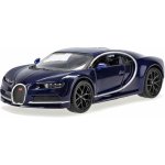 Bburago Plus Bugatti Chiron modrá 1:32 – Zboží Mobilmania