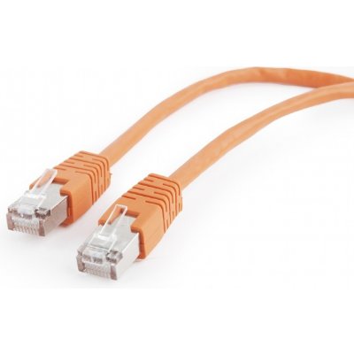 Gembird PP22-0.5M/O Patch RJ45, cat. 5e, FTP 0,5m, oranžový – Zboží Mobilmania